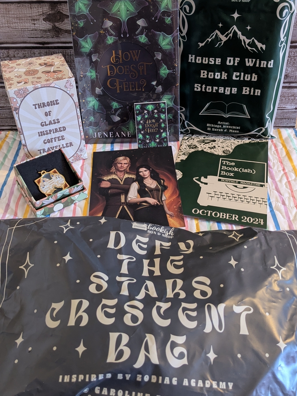 The Bookish Box October 2024 - How Does It Feel? & Maas & Peckham, COMPLETE
